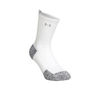 Under Armour AD Run Cushion Running Socks - White, Grey, Size 31.5-36.5