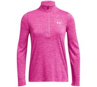 Under Armour Armour Tech Half Zip Top Womens L Rebel Pink