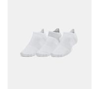 Under Armour ArmourDry Run Lite Unisex 3-Pack No Show Tab Socks - White
