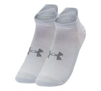 Under Armour ArmourDry Run No Show Socks 'White Grey' 1361164-100 L