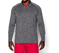 Under Armour Bekleidung HeatGear Tech 1/4 Zip Black-Black-Graphite (1242220-005) S grau