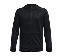 Under Armour Boys Armour Fleece Full-Zip Hoodie Size: Youth Extra Small 120-130CM, Colour: Black