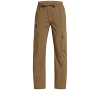 Under Armour Boys B Icon Woven Combat Joggers in Brown - Size 5-6Y
