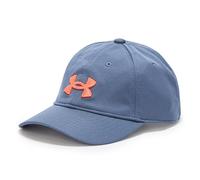 Under Armour Boys' Blitzing Cap Adjustable, (044) Downpour Gray / / Fire, One Size