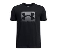 UNDER ARMOUR Boys Training Boxed Sports Logo T-Shirt - Black, Black, Size M Black