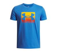 Under Armour Boys' Boxed Sports Update Short Sleeve, Super-Soft Boys' T-Shirt for Athletics and Casual Wear, Quick-Drying Sports T-Shirt for Kids,Blue Atlantis / / Surplus Orange,YMD