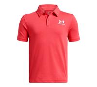 Under Armour Boys Boy's Juniors Icon Polo Shirt in Red Cotton - Size 7-8Y