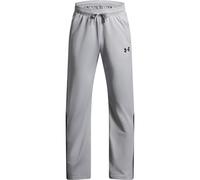 Under Armour Boys Brawler 3.0 Color Block Drawstring Waistband Tapered Pants in Grey
