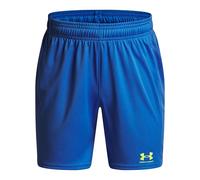 Under Armour Boys' Challenger Knit Short, Lightweight and Fast-Drying Football Gear, Comfortable Boys' Shorts for Training, PE and Sports,Blue Atlantis / / High Vis Yellow,YLG