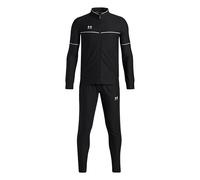 Under Armour Boys' Challenger Tracksuit, Lightweight and Durable Top and Jogging Bottoms, Boys' Tracksuit for Sports, PE and Casual Wear,Black / / White,YXS