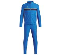 Under Armour Boys' Challenger Tracksuit, Lightweight and Durable Top and Jogging Bottoms, Boys' Tracksuit for Sports, PE and Casual Wear,Blue Atlantis / / High Vis Yellow,YXL