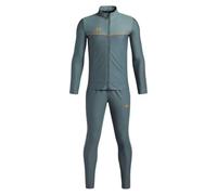 Under Armour Boys' Challenger Tracksuit, Lightweight and Durable Top and Jogging Bottoms, Boys' Tracksuit for Sports, PE and Casual Wear,Jasper Blue / / Squad Orange,YXS