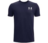 Under Armour Boys Cotton Short Sleeve T-Shirt Junior Navy/Grey 13 Years