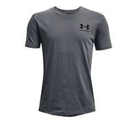 Under Armour Boys Cotton Short Sleeve T-Shirt Junior Pitch Grey 13 Years