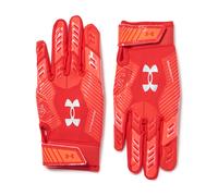 Under Armour Boys' F9 Nitro Football Gloves (600) Red/Beta/Metallic Silver Small
