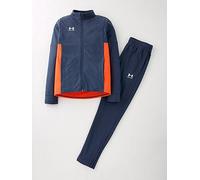 UNDER ARMOUR Boys Football Challanger Tracksuit, Downpour Gray / Fire / White, Size Xl Downpour Gray / Fire / White