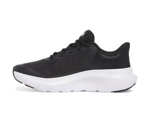Under Armour Boys' Grade School Charged Rogue 5, Lightweight and Breathable Boys' Trainers, Durable and Comfortable Running Shoes with Charged Cushioning® Midsole,Black / Black / White,5.5
