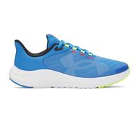 Under Armour Boys' Grade School Pursuit 4 Big Logo, Breathable and Lightweight Trainers for Kids, Boys' Trainers with Durable Soles,Blue Atlantis / High Vis Yellow / White,5