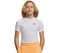 Under Armour Boys' HeatGear Short-Sleeve T-Shirt, (101) White / / Black, L