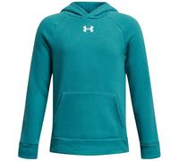 Under Armour Boys Logo OTH Hoodie Hoody Top Circ Teal/White 11-12 Years
