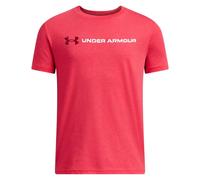 Under Armour Boys Logo Wordmark T-Shirt Size: Youth Extra Small 120-130CM, Colour: Red