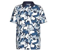 Under Armour Boys Matchplay Printed Golf Polo Shirt, Navy Blue/Atlantis Blue 1, S