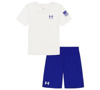 Under Armour Boys Outdoor Set, Cohesive Pants Or Shorts & Top, White Freedom Flag, 4