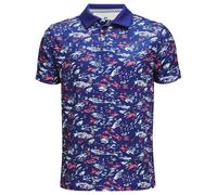 Under Armour Boys Performance Paradise Printed Polo Size: Youth Extra Large 160-170CM, Colour: Blue