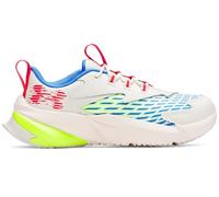Under Armour Boys' Pre-School Scramjet 7, Lightweight and Breathable Trainers for Kids, Boys' Trainers for Sports and Casual Wear,Summit White / High Vis Yellow / Racer Red,10.5