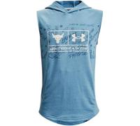 Under Armour Boys Project Rock Sleeveless Terry Hoodie, Mississippi/Stone, S