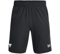 Under Armour Boys Project Rock Woven Shorts Junior Black/White 9-10 Years