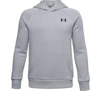 Under Armour Boy's Rival Cotton HOODIE, Mod Gray Light Heather Black (011), M UK