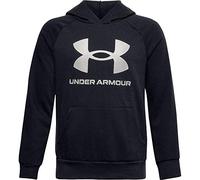 Under Armour Boy's Rival Fleece HOODIE, Black Onyx White (001), M UK