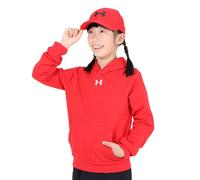 Under Armour Boys Rival Fleece Hoodie, (600) Red / / White, M