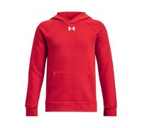 Under Armour Boys Rival Fleece Hoodie, (600) Red / / White, M