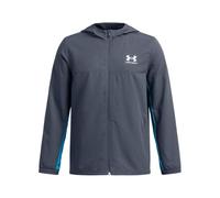 Under Armour Boy's Rival Woven Jacket Downpour Gray/Ether Blue/Black XL XL