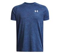 Under Armour Boys' Tech 2.0 Short Sleeve, Fast-Drying and Comfortable Sportswear, Boys' T-Shirt with Streamlined Fit for Sports, PE and Casual Wear,Blue Atlantis / / White,YSM