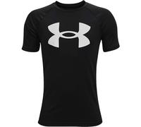 UNDER ARMOUR Boys Tech Big Logo Short Sleeved, Black/ White, Size M=9-10 Years Black/ White