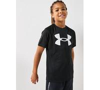 Under Armour Boys Tech Big Logo Short Sleeve T-Shirt Colour: Black, Size: Youth Small 130-140CM