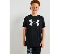 UNDER ARMOUR Boys Tech Big Logo Short Sleeved - Black, Black/ White, Size Xl=13-15 Years Black/ White