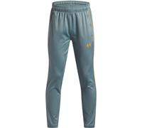 Under Armour Boys Training Tracksuit Bottoms Juniors in Grey/Orange - Size 11-12Y