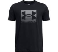 UNDER ARMOUR Boys Training Boxed Sports Logo T-Shirt, Black, Size M Black