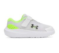 Under Armour Boys' UA Binf Surge 4 AC Running Shoes, 102 White Hyper Green Black, 13 MX Infantil