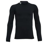 UNDER ARMOUR Boys Cold Gear Mock Long Sleeve Top - Black, Black, Size M=9-10 Years Black