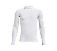 Under Armour Boy's UA HG Armour Mock LS Shirt White