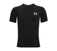 UNDER ARMOUR Junior Boys Heat Gear Armour T-Shirt - Black/White, Black/White, Size L Black/White