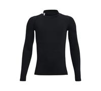 Under Armour Boys Ua Hg Mock Ls T-Shirt, Black, XL EU