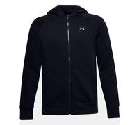 Under Armour Boys UA Rival Fleece Full-Zip Hoodie Colour: Black, Size: Youth Small 130-140CM
