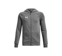 UNDER ARMOUR Boys Rival Fleece Full Zip Hoodie, Grey, Size S=7-8 Years Grey