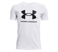 UNDER ARMOUR Boys Sportstyle Large Logo T-Shirt, White/Black, Size L=11-12 Years White/Black